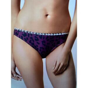NWT Ted Baker Erikar Wilderness classic bikini bottom in deep purple
